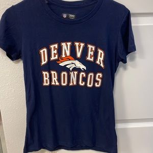 Women’s fitted Denver Bronco tshirt. Size small.